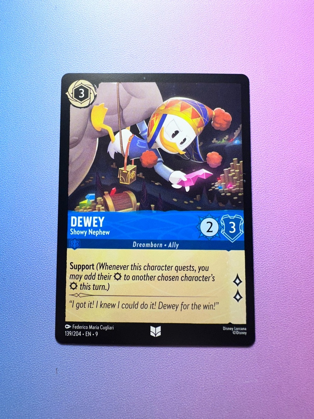 dewey [ducktales] - 139/204 (uncommon) — lorcana: into the inklands